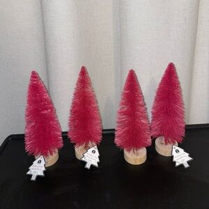 4 pink bottle brush trees -target bullseye section